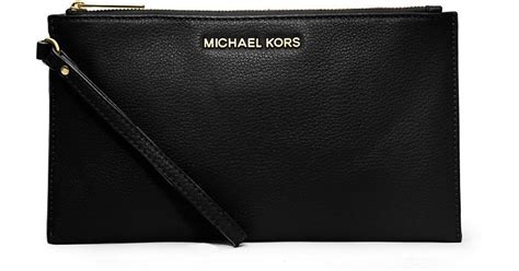 michael michael kors large bedford zip clutch size